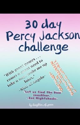 30 day Percy Jackson challenge