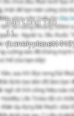 Bàn Long Tập 11 (Lonelyplanet1412)