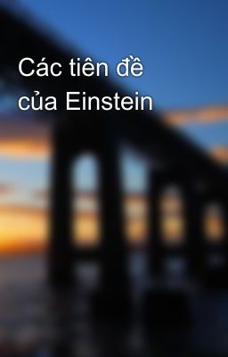 Các tiên đề của Einstein