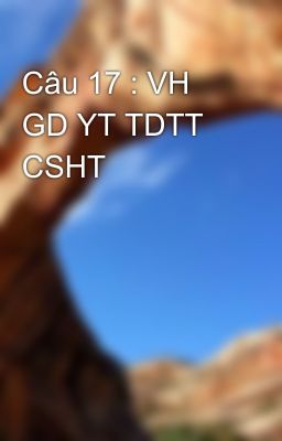 Câu 17 : VH GD YT TDTT CSHT