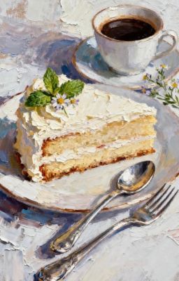 [dankai] dao găm trên dĩa bánh ngọt.