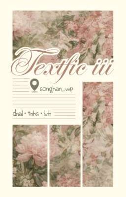 dnal; tnhs; lvln • textfic iii