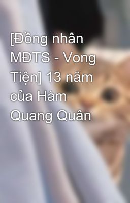 [Đồng nhân MĐTS - Vong Tiện] 13 năm của Hàm Quang Quân