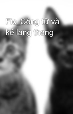 Fic_Công tử và kẻ lang thang