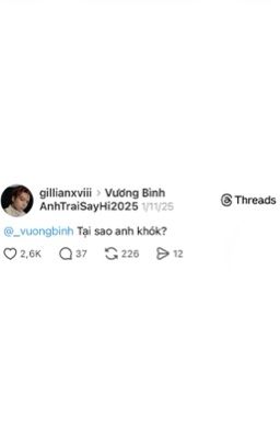 gillbinh; now we're even