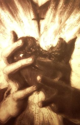 his blushing cheeks.