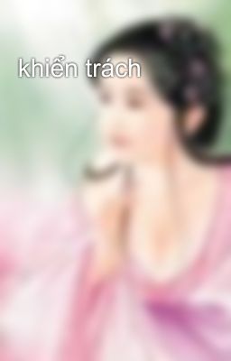 khiển trách