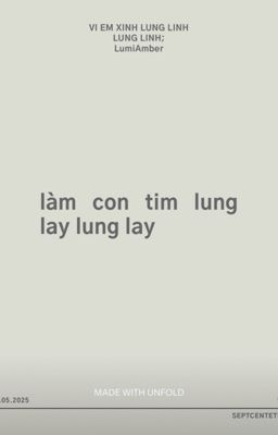 lumiamber; vì em xinh lung linh lung linh