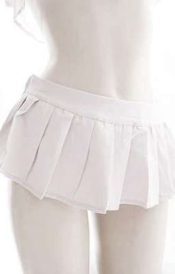 miniskirt & lace socks