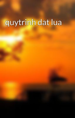 quytrinh dat lua