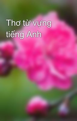 Thơ từ vựng tiếng Anh