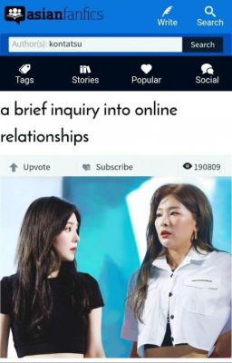 [Trans][Seulrene] a brief inquiry into online relationships