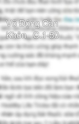 Võ Động Càn Khôn_ C.1-50