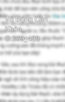 Võ Động Càn Khôn_ C.369_423