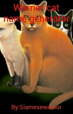 Warrior cat name generator