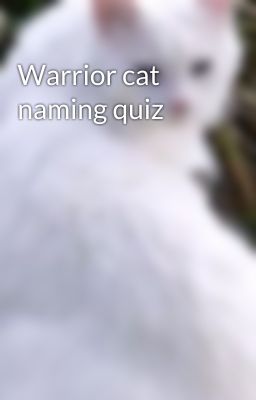 Warrior cat naming quiz