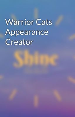 Warrior Cats Appearance Creator